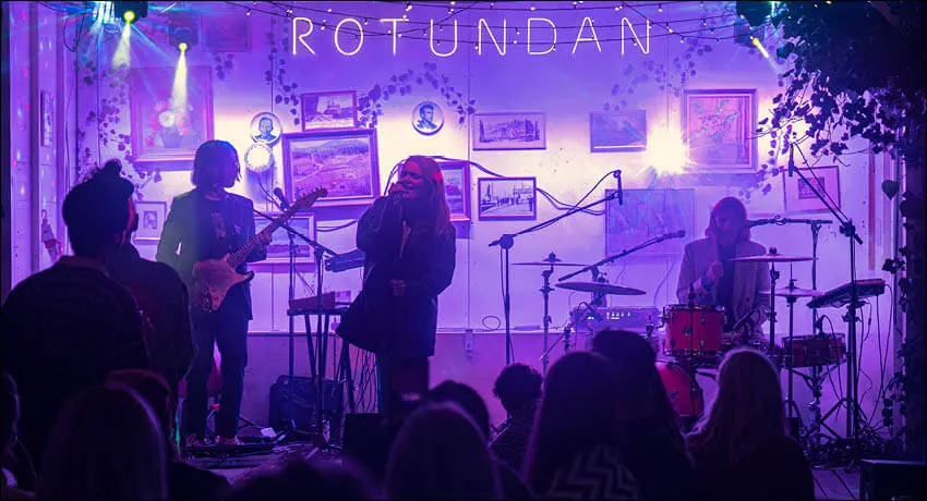 Bild från konsert på Rotundan i Halmstad city